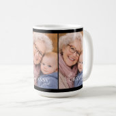 Granny Photo Established Year Modern Heart コーヒーマグカップ (正面右)