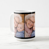 Granny Photo Established Year Modern Heart コーヒーマグカップ (正面左)