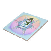 Granny Snowflake Snowman tile タイル (側面)