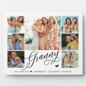 Granny We Love Youフォトコラージュタイポグラフィ フォトプラーク (正面)