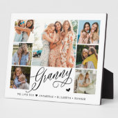 Granny We Love Youフォトコラージュタイポグラフィ フォトプラーク (側面)