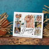 Granny We Love Youフォトコラージュタイポグラフィ フォトプラーク (側面)