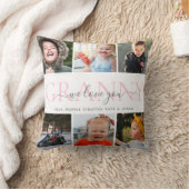 Granny We Love You Photo Collageメッセージ クッション (ブランケット)