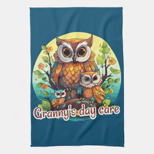 Granny's day care キッチンタオル (縦)
