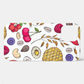 Granola,  muesli seamless pattern. Oat flakes hand Case-Mate iPhoneケース (裏面 (横))
