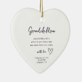 Granparents Grandma Grandad Heart Ornament セラミックオーナメント (右)