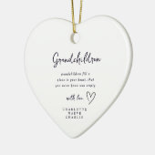 Granparents Grandma Grandad Heart Ornament セラミックオーナメント (左)