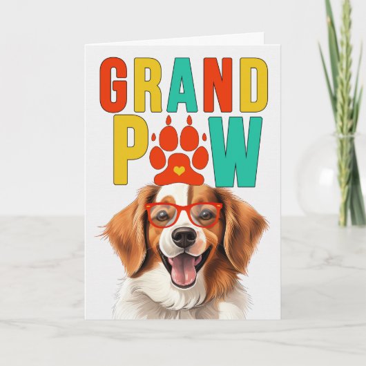 GranPAW Kooikerhondje DOG祖父母おもしろいの日 シーズンカード (正面)
