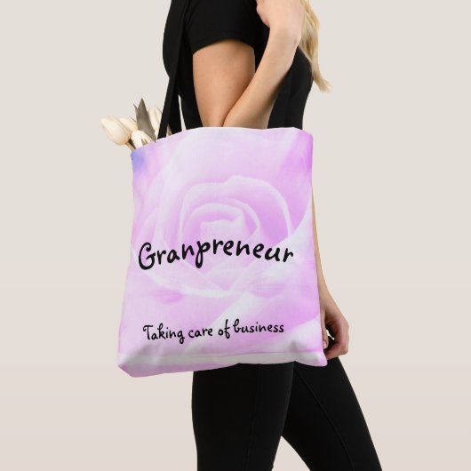 Granpreneurの花柄 トートバッグ (クローズアップ)