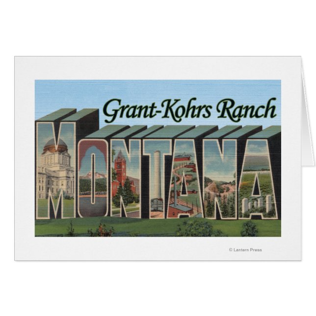 Grant-Kohrs Ranch, Montana – 大きな文字のシーン (正面横)