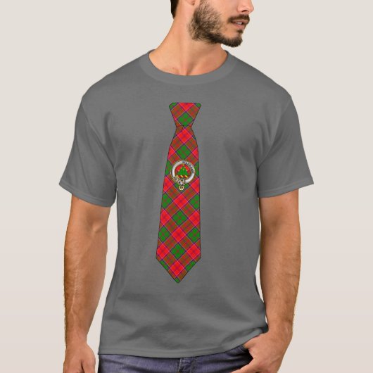 Grant Scottish Badge & Tartan Necktie Tシャツ (正面)