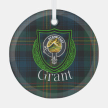 Grant Scottish Clan Tartan & Crest