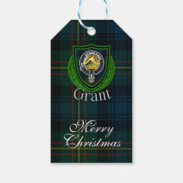 Grant Scottish Clan Tartan & Crest ギフトタグ