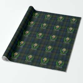Grant Scottish Clan Tartan & Crest ラッピングペーパー