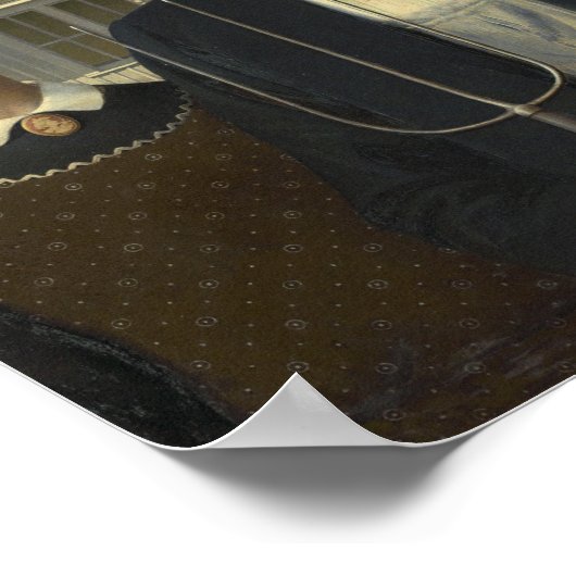 Grant Wood - American Gothic ポスター (角)