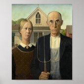 Grant Wood - American Gothic ポスター (正面)