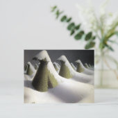 Grant Wood January Winter Haystack Fine Art ポストカード (スタンド正面)