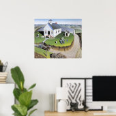 Grant Wood's Arbor Day artwork ポスター (ホームオフィス)