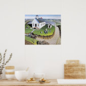 Grant Wood's Arbor Day artwork ポスター (キッチン)