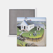 Grant Wood's Arbor Day artwork, マグネット (正面/裏面)