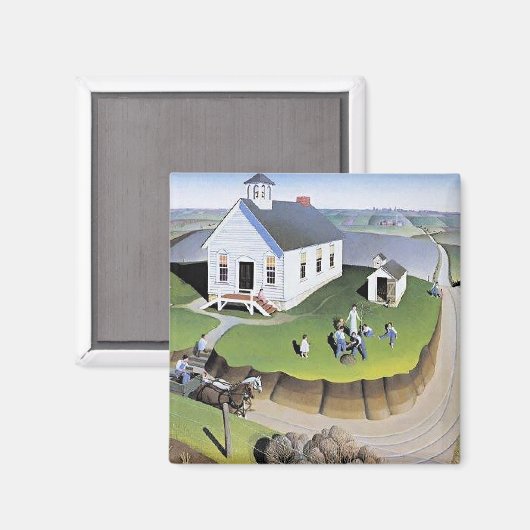 Grant Wood's Arbor Day artwork, マグネット (正面/裏面)