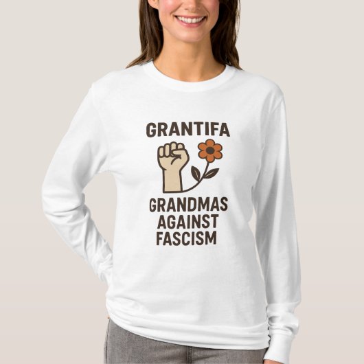 Grantifa – ファシズムに反対する祖母たち tシャツ (正面)