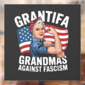 Grantifa Grandma Against Facism No King USA  ウィンドウサイン (シート2)