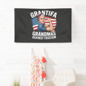 Grantifa Grandma Against Facism No King USA  横断幕 (インサイチュ)