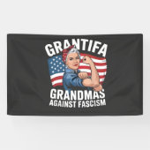 Grantifa Grandma Against Facism No King USA  横断幕 (横)