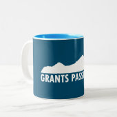 Grants Pass Oregonお願い ツートーンマグカップ (正面左)