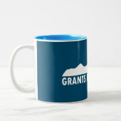 Grants Pass Oregonお願い ツートーンマグカップ (左)