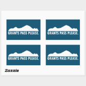 Grants Pass Oregonお願い 長方形シール (シート)