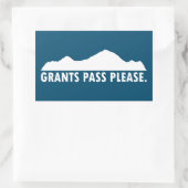 Grants Pass Oregonお願い 長方形シール (バッグ)