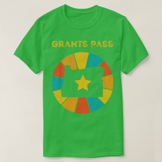 Grants Pass Oregonヴィンテージ動揺して土産1 Tシャツ (デザイン正面)