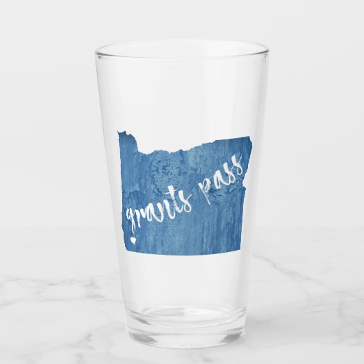 Grants Pass Oregon Wood Grain タンブラーグラス (正面)