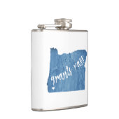 Grants Pass Oregon Wood Grain フラスク (右)