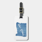 Grants Pass Oregon Wood Grain ラゲッジタグ (正面縦)