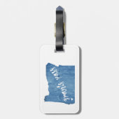 Grants Pass Oregon Wood Grain ラゲッジタグ (裏面縦)