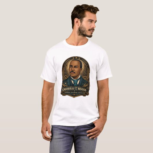 Granville T. Woods Inventor Tee Tシャツ (正面フル)