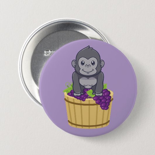 「grAPE」 缶バッジ (正面&裏面)