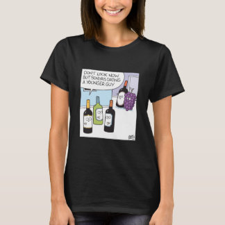 Grape and wine dating tシャツ