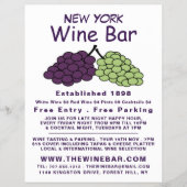 Grape Bunch, Wine Bar/Winery チラシ (正面)