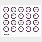 Grape Jelly Canning Lid Labels ラウンドシール (シート)