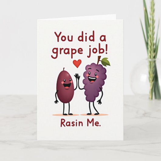 Grape Job Mothers Day Design Card カード (正面)