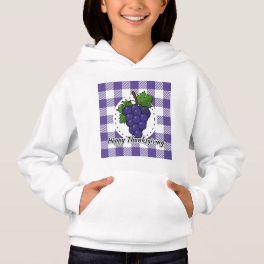 Grape on Violet Plaid - Happy Thanksgiving (正面)