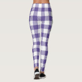 Grape on Violet Plaid - Happy Thanksgiving レギンス (裏面)