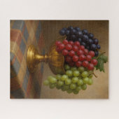 Grape Painting ,Still life Art  ジグソーパズル (横)