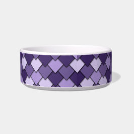 Grape Purple Square and Diamond Pattern ボウル