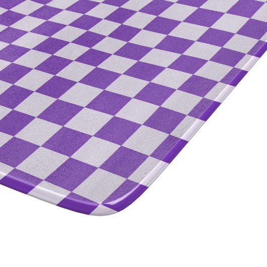 Grape soda checkerboard pattern カッティングボード (角)