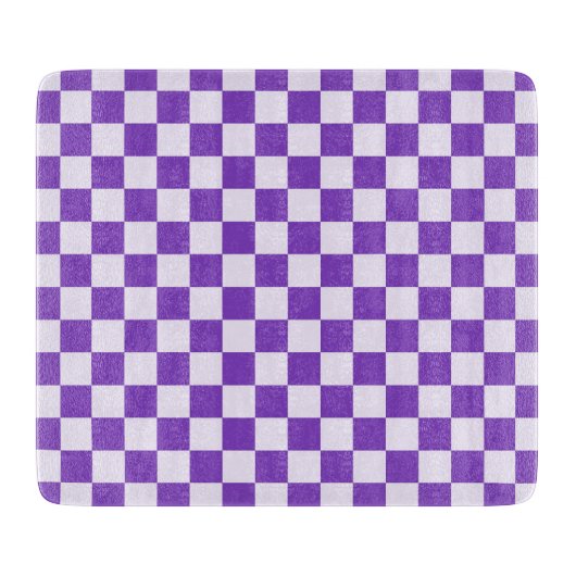 Grape soda checkerboard pattern カッティングボード (正面)